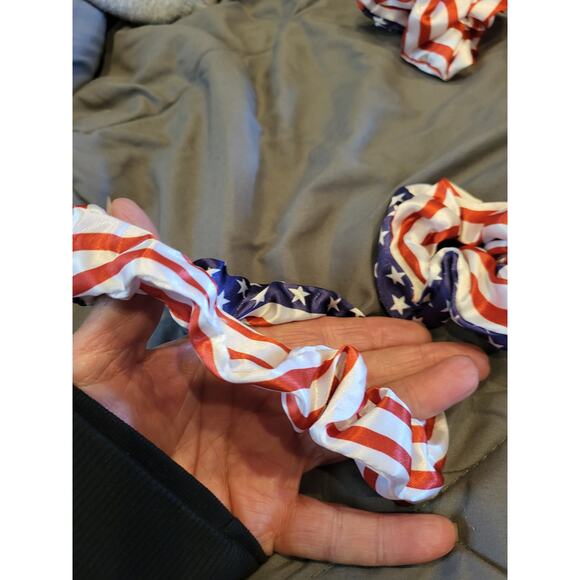 Patriotic American Flag Style  Scrunchies - Picture 3 of 3